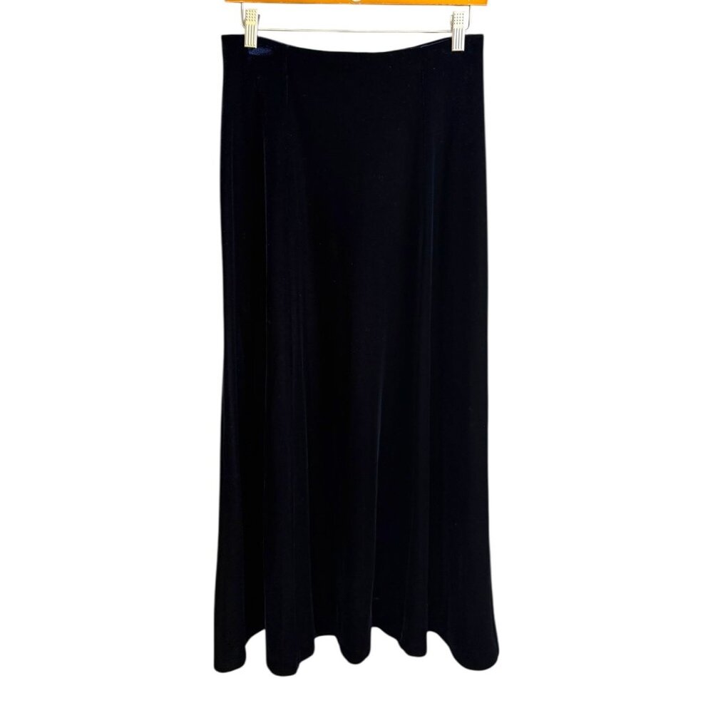 Vintage Velvet Maxi Skirt‎ Navy Small Whimsygoth Vampire Witchy Gothic